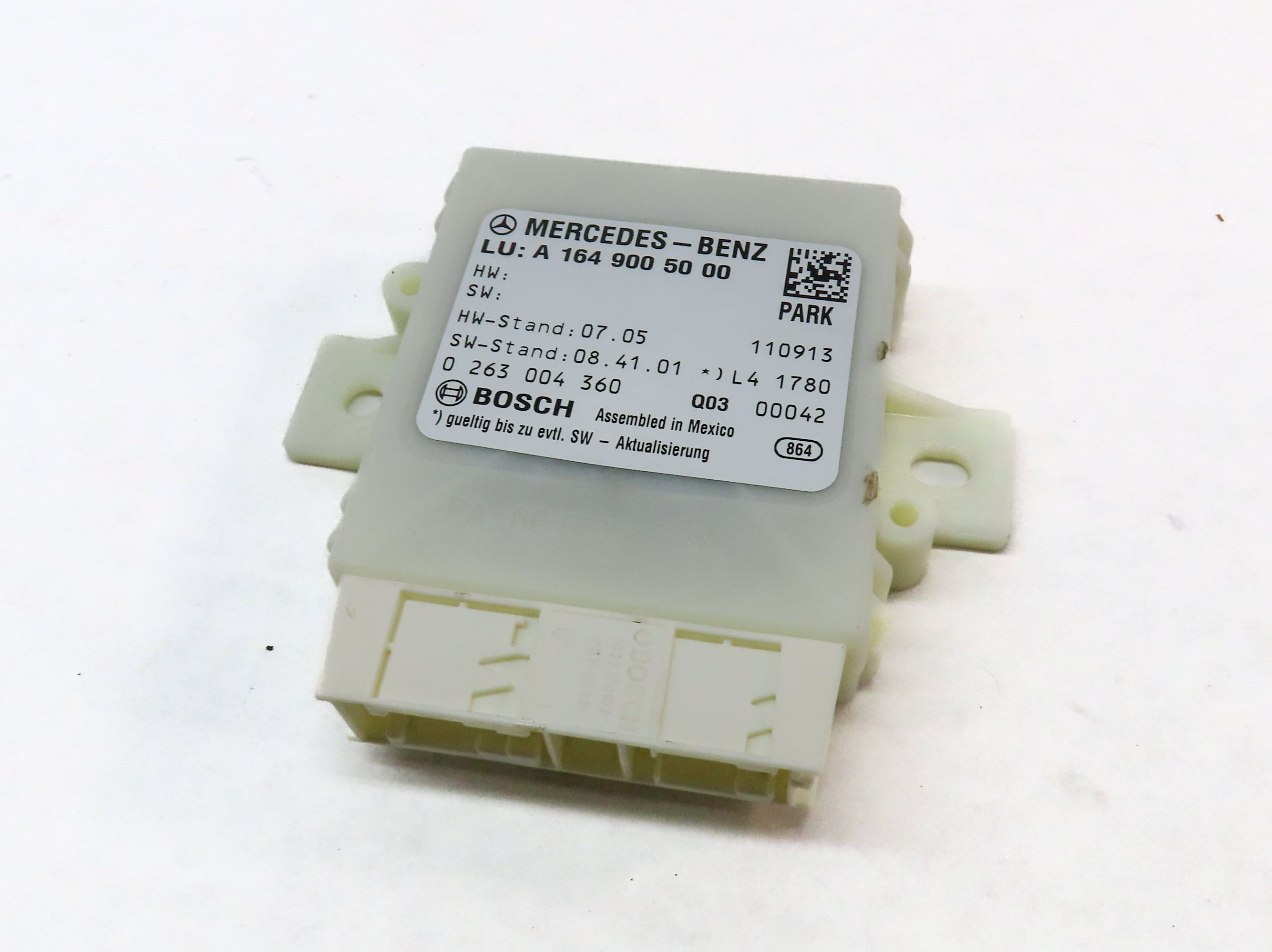 2009-2012 MB GL320 GL450 GL550 (X164) PDC PARK DISTANCE DRIVER ASSIST MODULE — exact item pictured